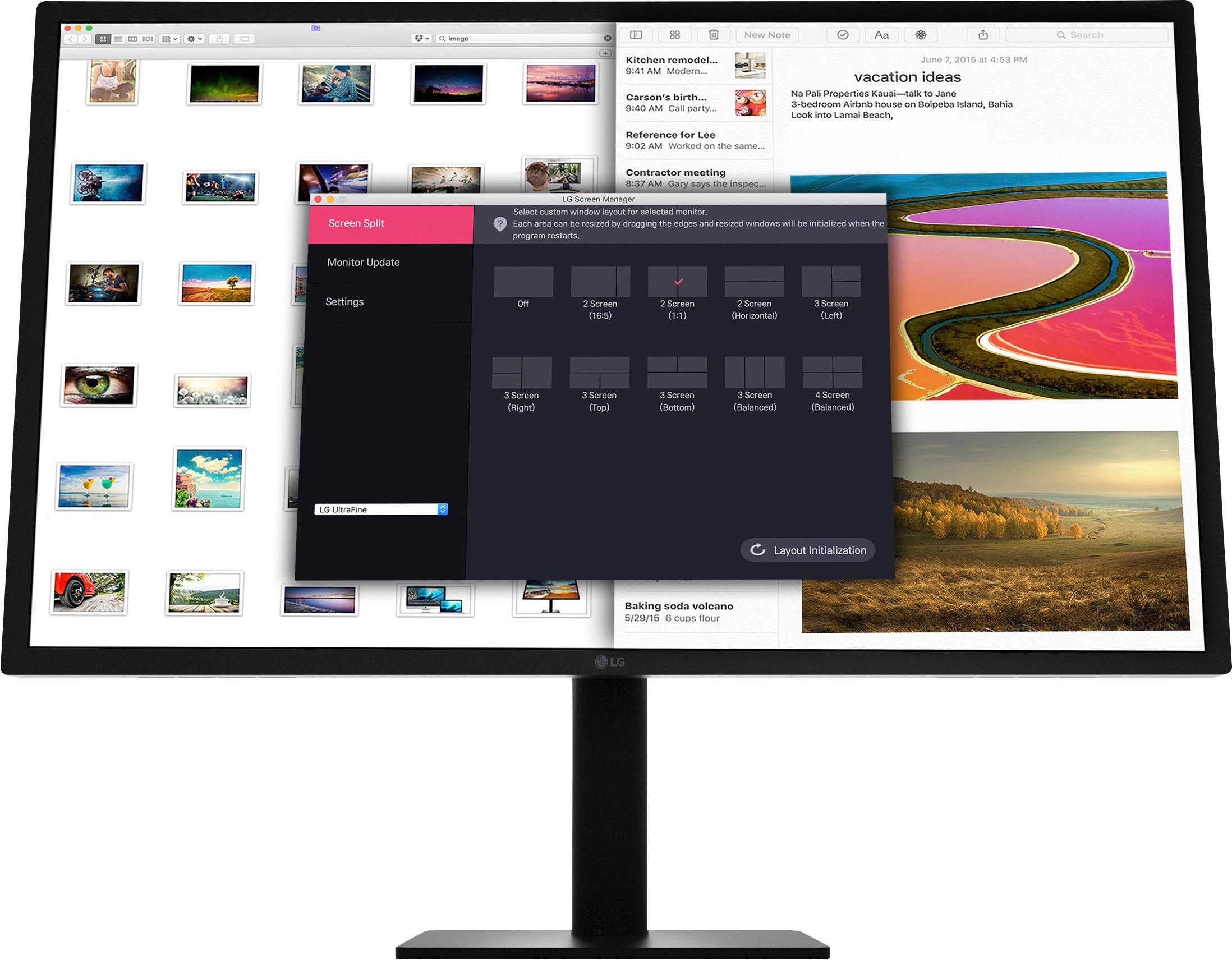 Lg ultrafine 4k monitor resolution and scale settings for mac